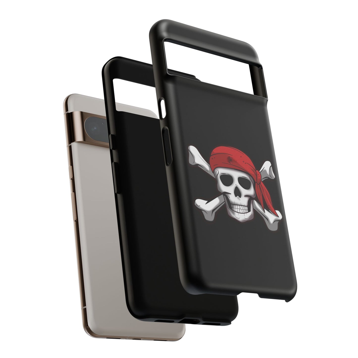 Pirate Skull and Crossbones with Jolly Roger Bandana - Tough Cases