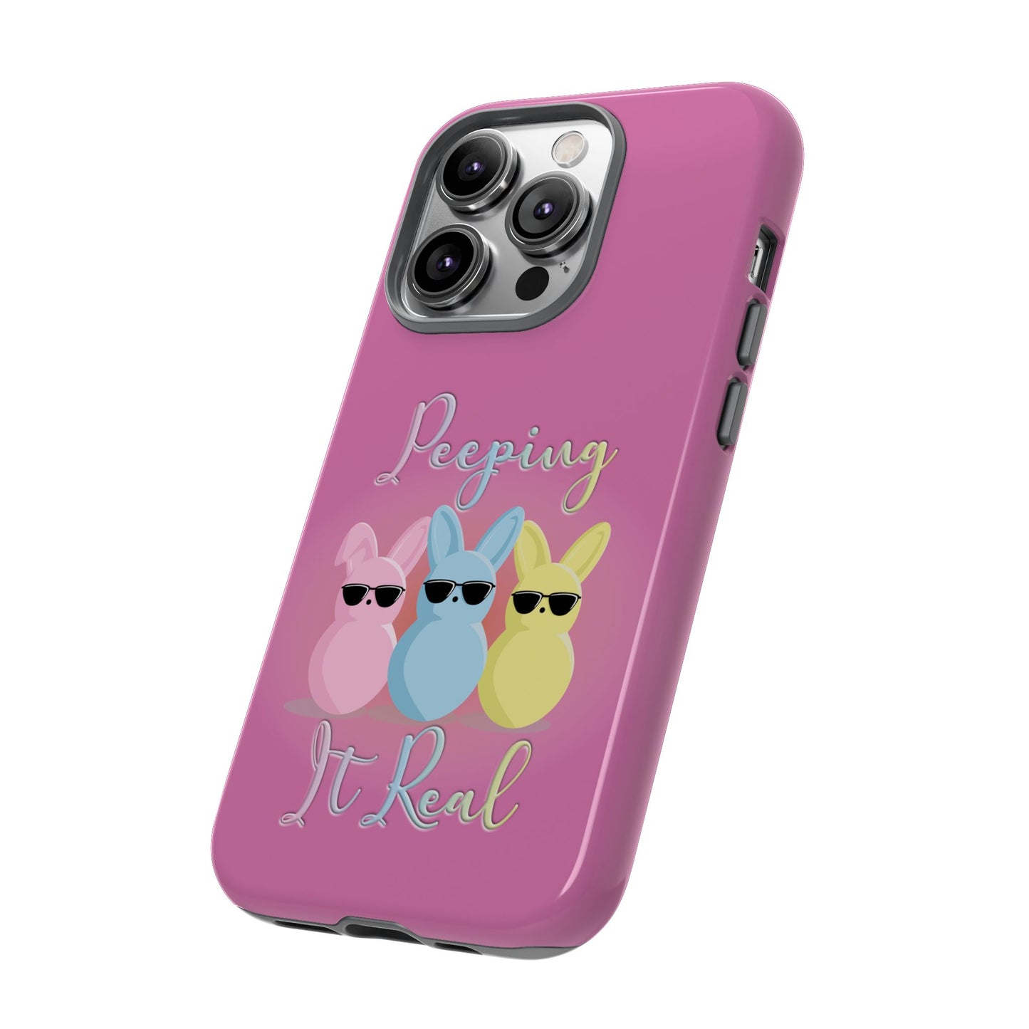 Phone Case - Peeping It Real Bunny Design for Easter & Spring