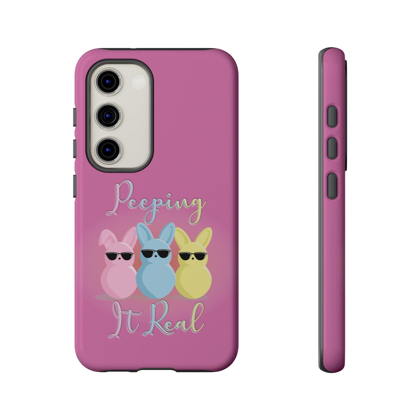 Phone Case - Peeping It Real Bunny Design for Easter & Spring