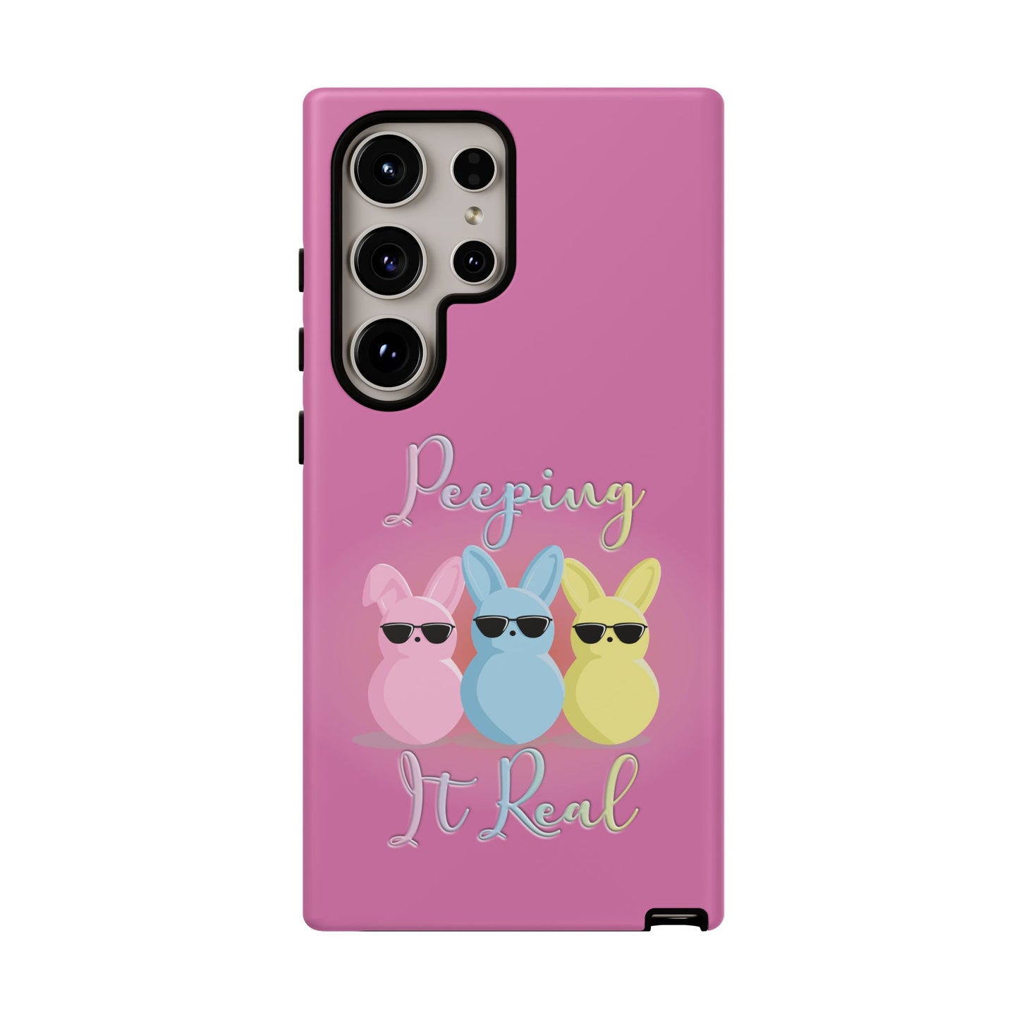 Phone Case - Peeping It Real Bunny Design for Easter & Spring