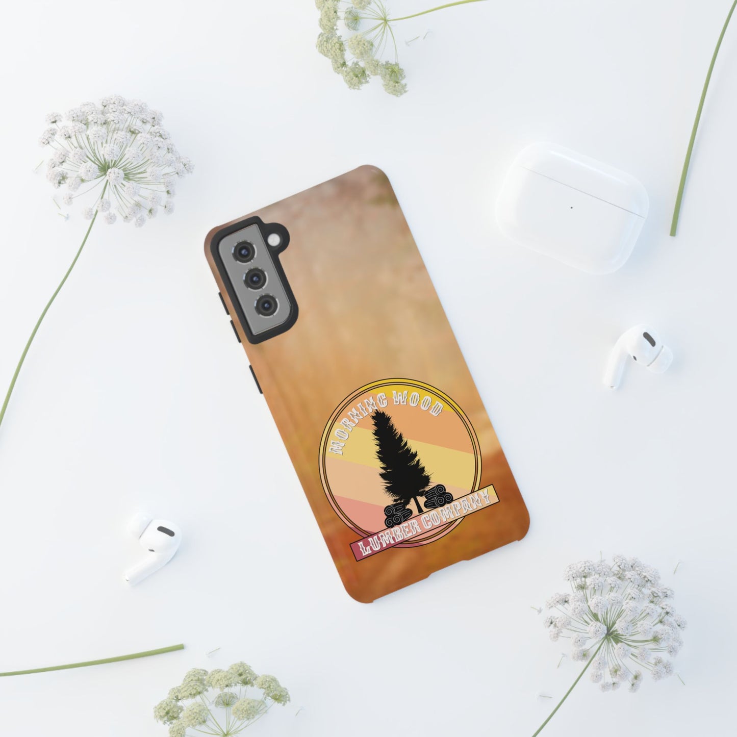 Vintage Morning Wood Phone Case - Tough Cases