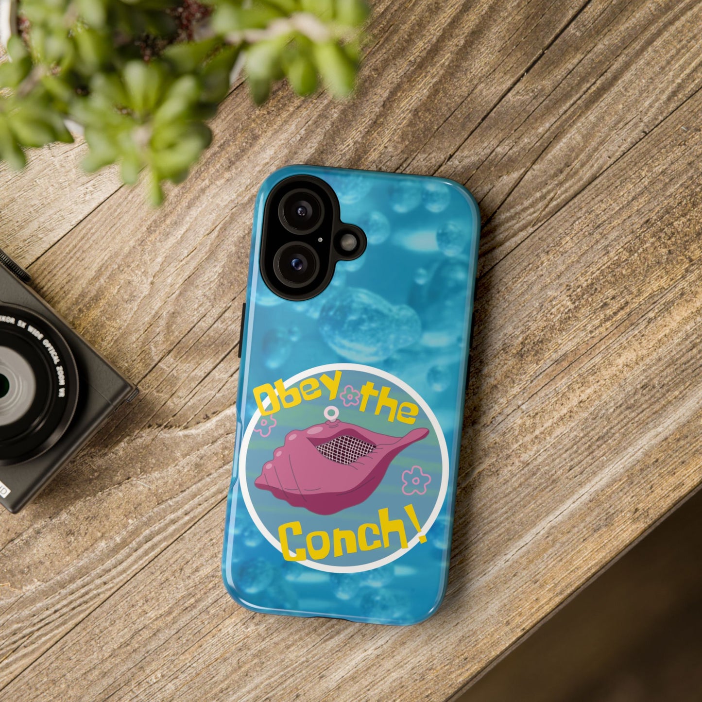 Phone Cases - Obey the Conch, Spongebob Design