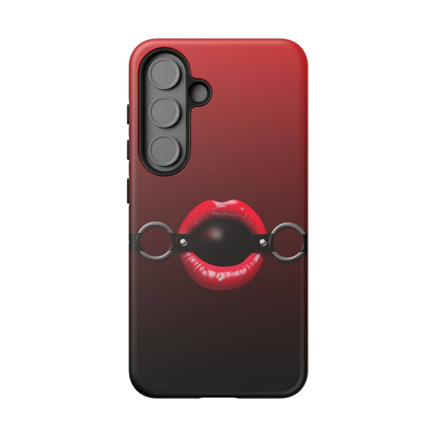 Phone Tough Case - Red Lips Gag Ball Design