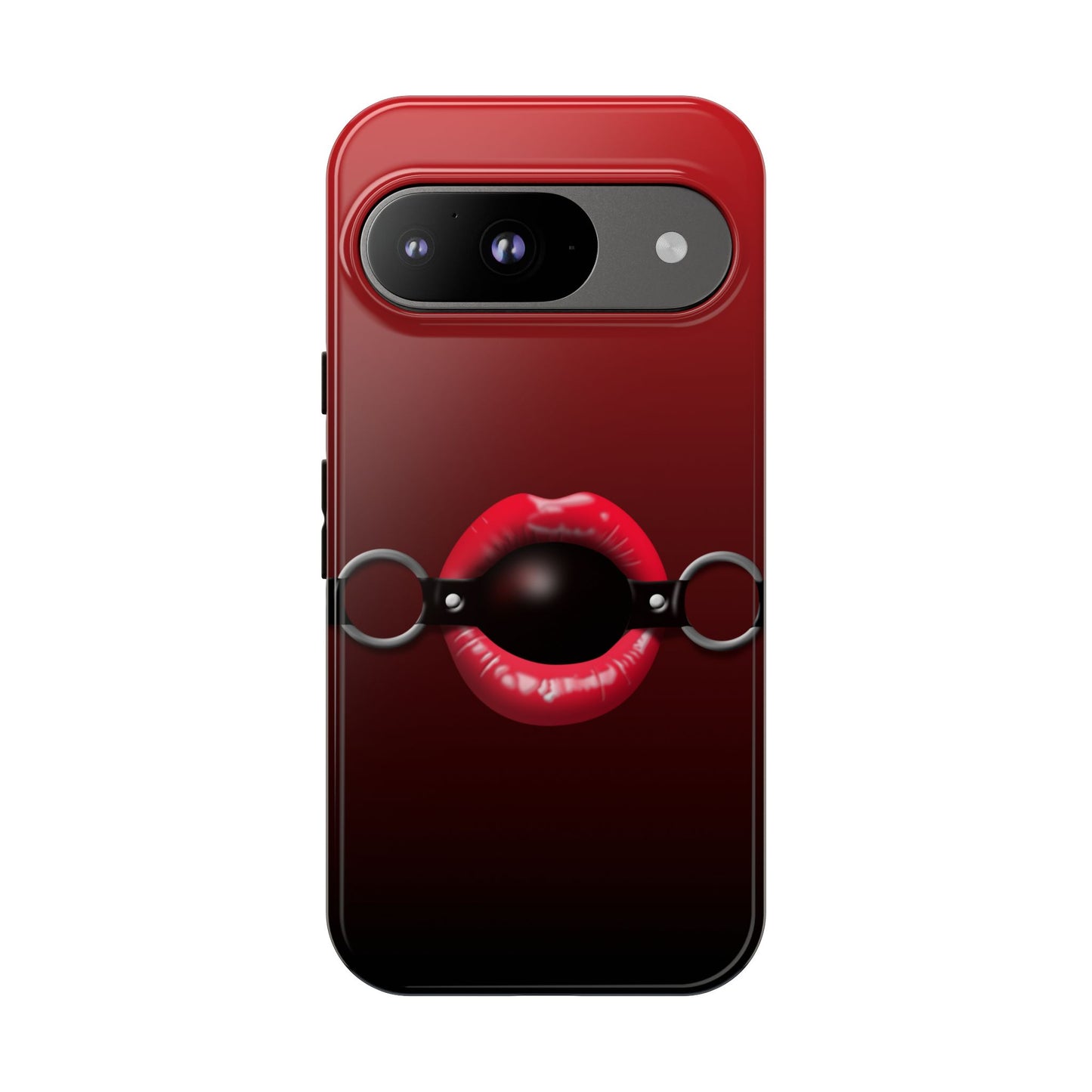 Phone Tough Case - Red Lips Gag Ball Design