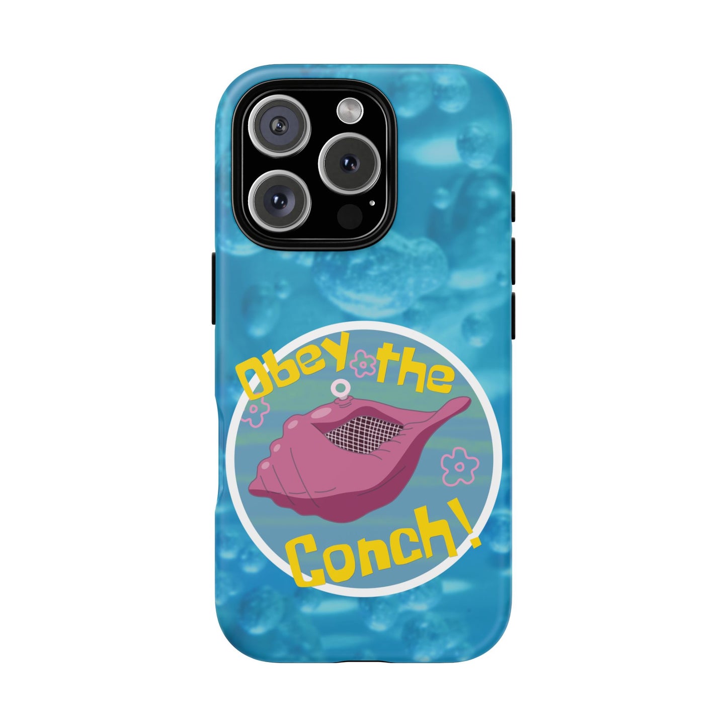 Phone Cases - Obey the Conch, Spongebob Design