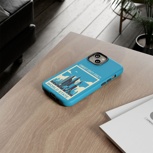 Urban Style Phone Case - Futuristic City Design, Gift for Tech Lovers, Modern Decor, Community Identity Stability