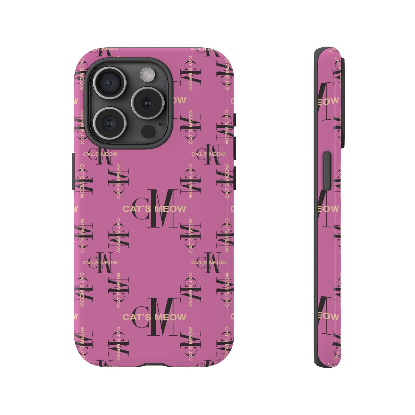 Phone Cases - Cat's Meow Logo Pattern Tough Cases