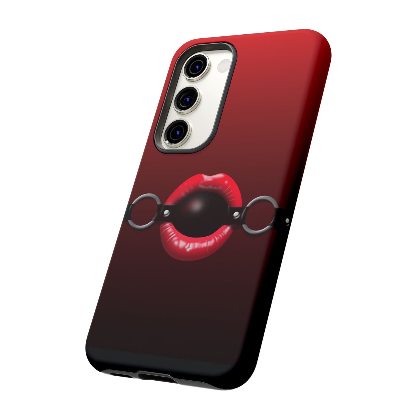 Phone Tough Case - Red Lips Gag Ball Design