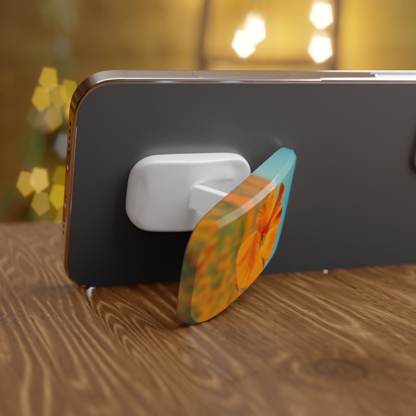 Golden Poppy Phone Click-On Grip