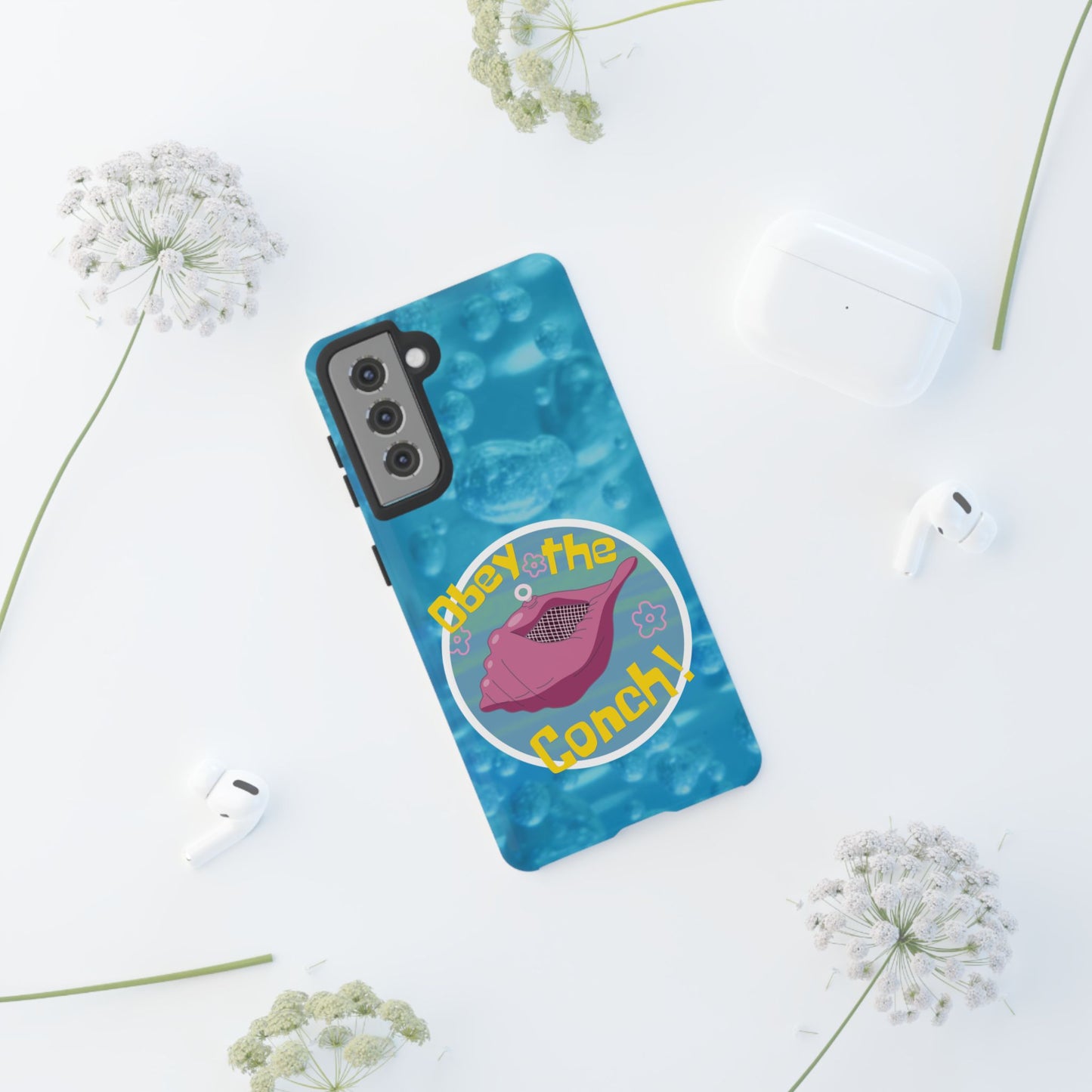 Phone Cases - Obey the Conch, Spongebob Design