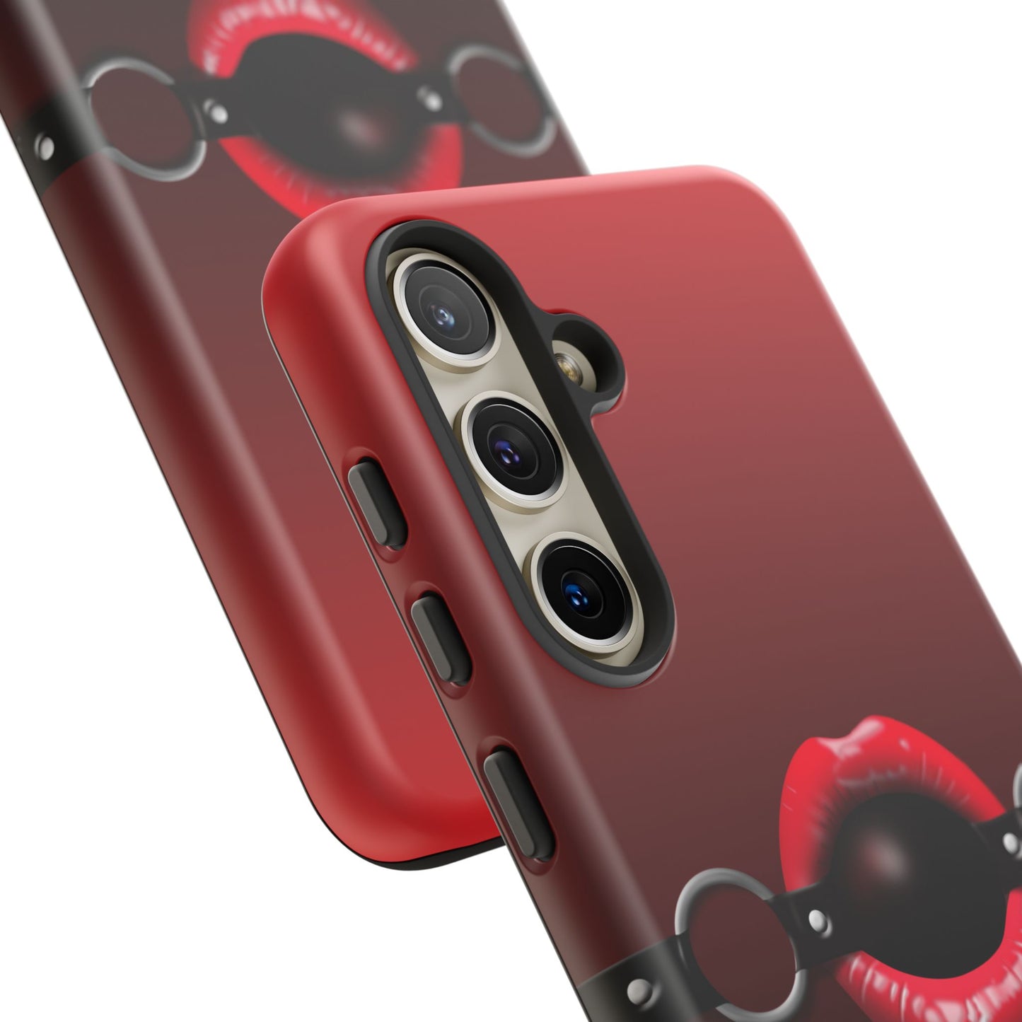 Phone Tough Case - Red Lips Gag Ball Design