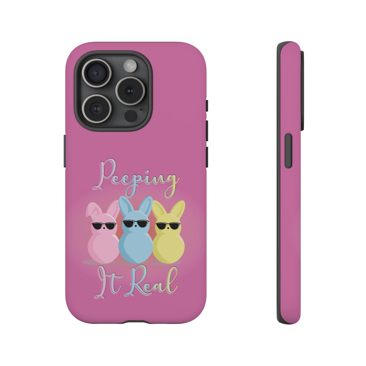 Phone Case - Peeping It Real Bunny Design for Easter & Spring