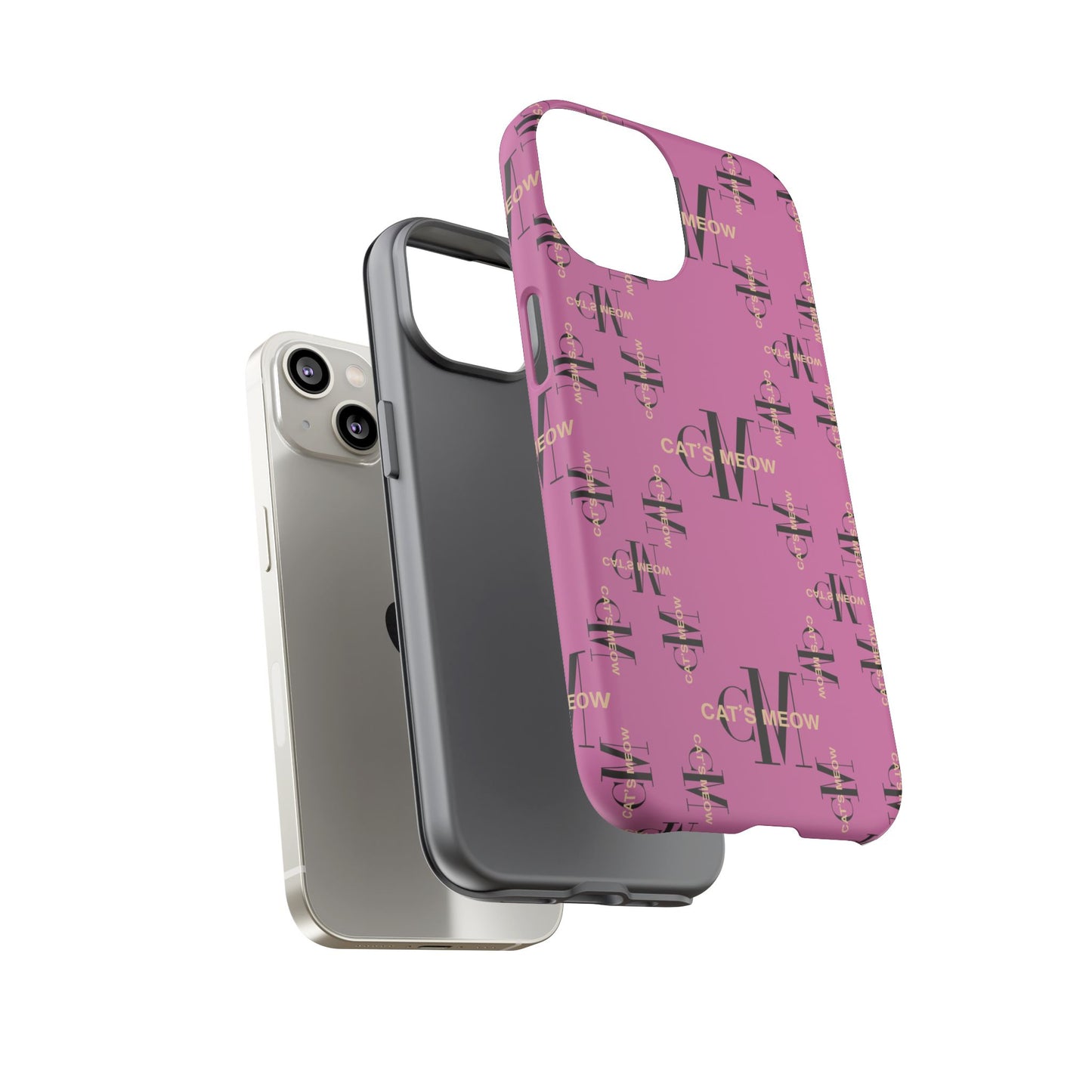 Phone Cases - Cat's Meow Logo Pattern Tough Cases