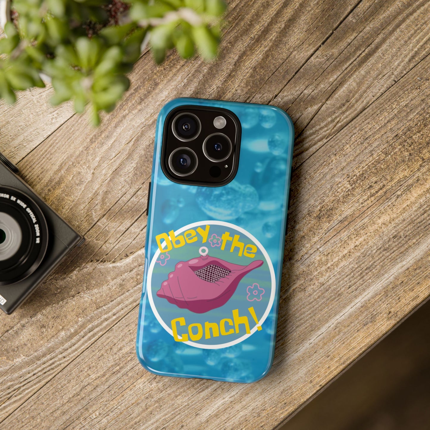 Phone Cases - Obey the Conch, Spongebob Design