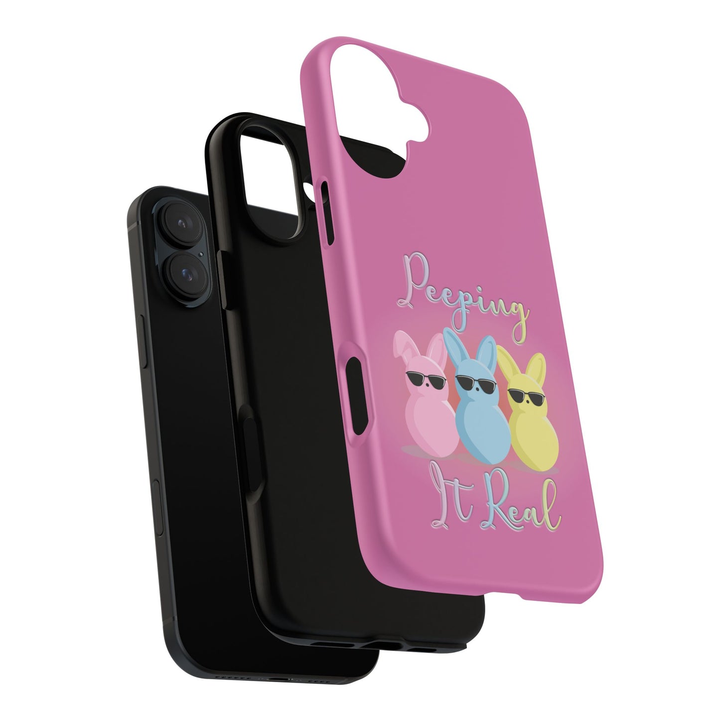 Phone Case - Peeping It Real Bunny Design for Easter & Spring