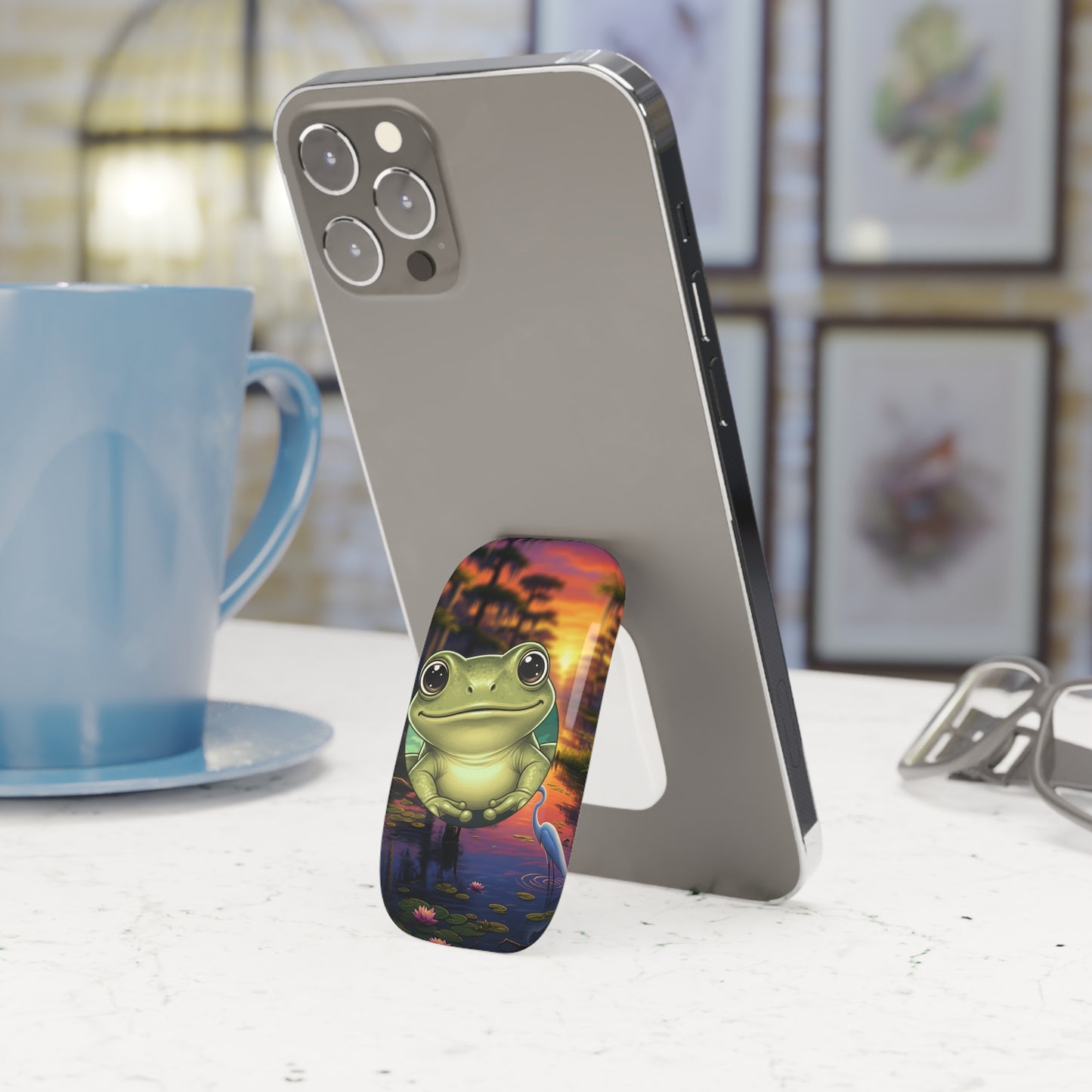 Baby Frog Phone Grip Stand, Cute Mobile Accessory, Unique Gift for Teens, Fun Phone Holder, Croak-tastic Design, Perfect for Everyday Use