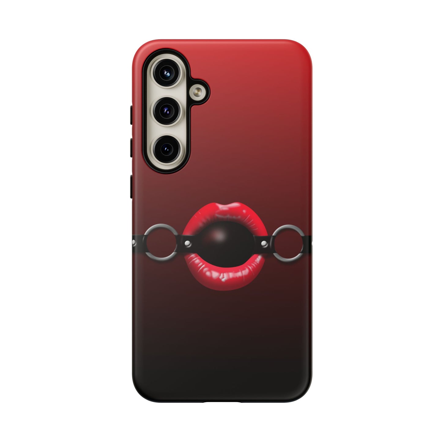 Phone Tough Case - Red Lips Gag Ball Design