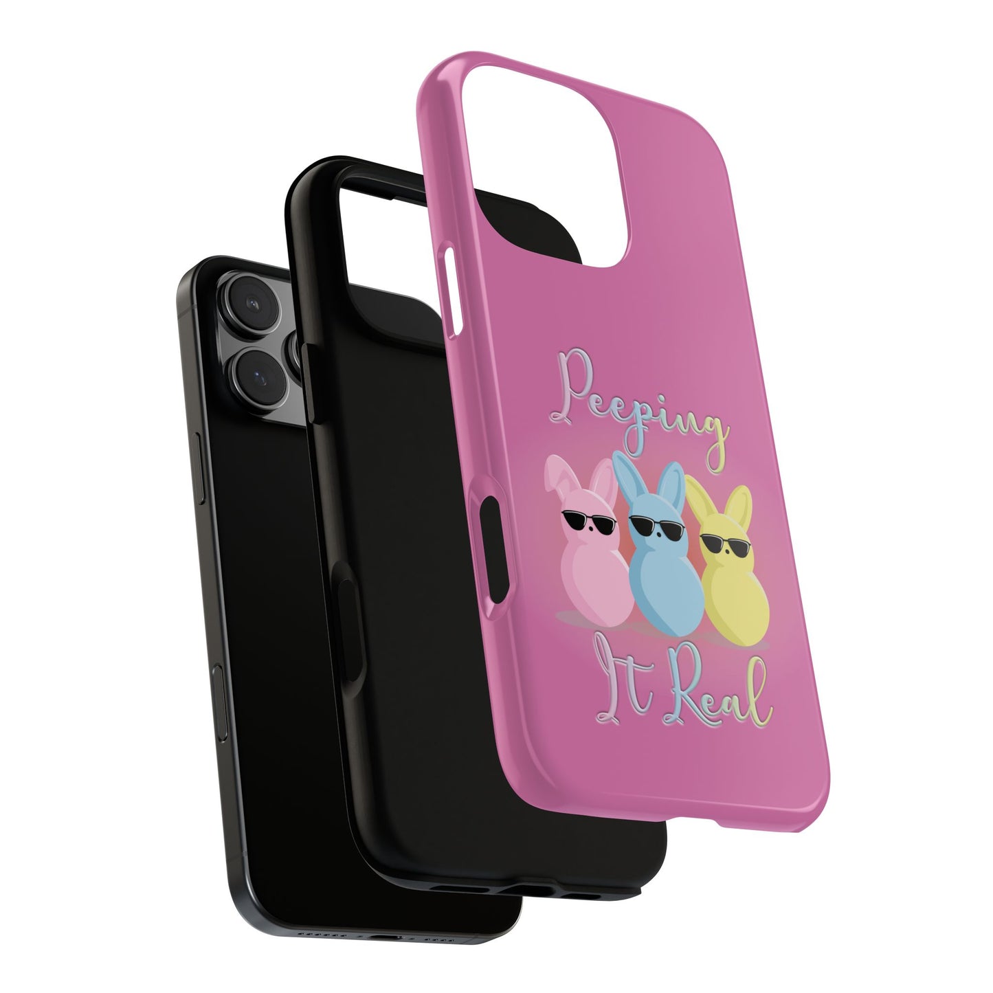 Phone Case - Peeping It Real Bunny Design for Easter & Spring