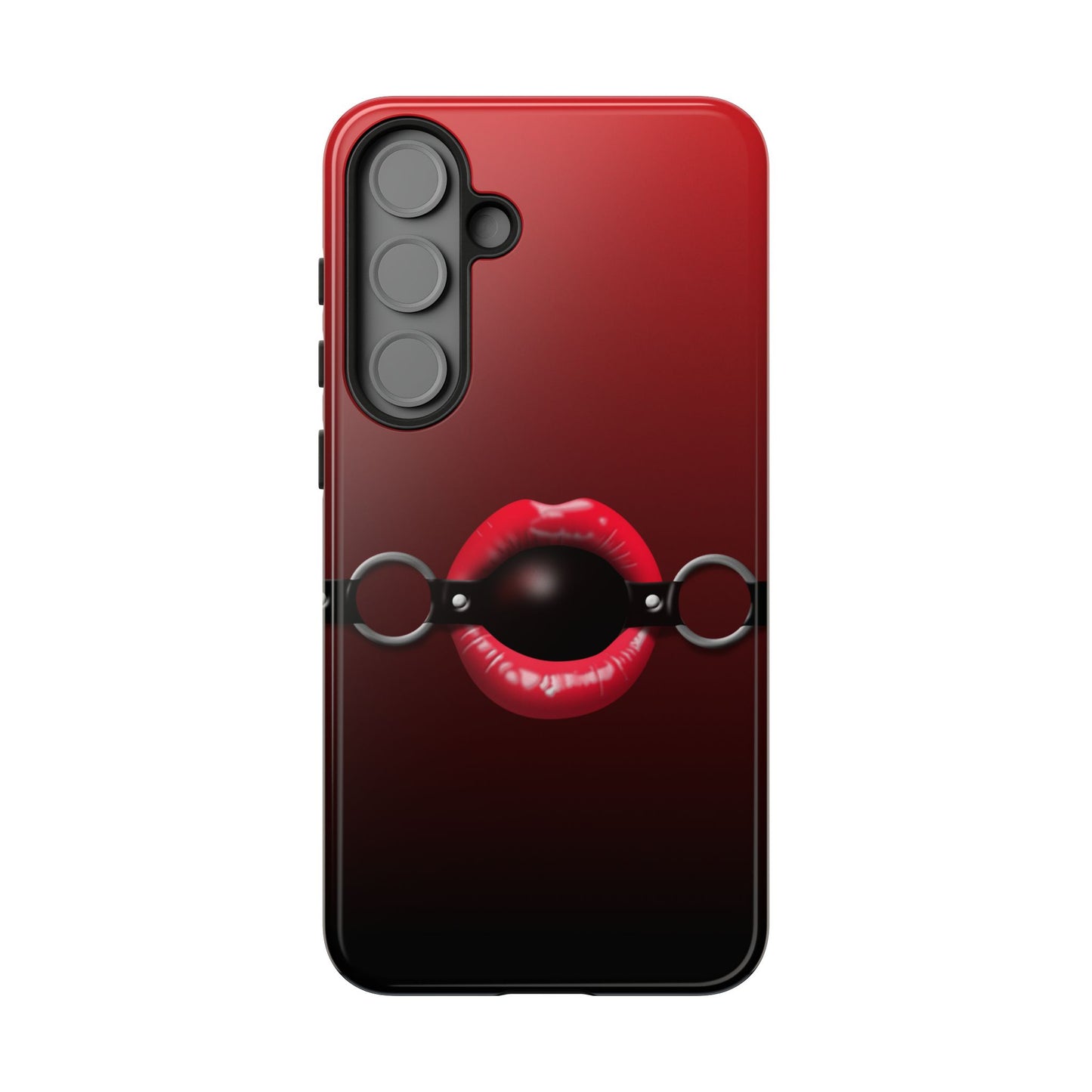 Phone Tough Case - Red Lips Gag Ball Design