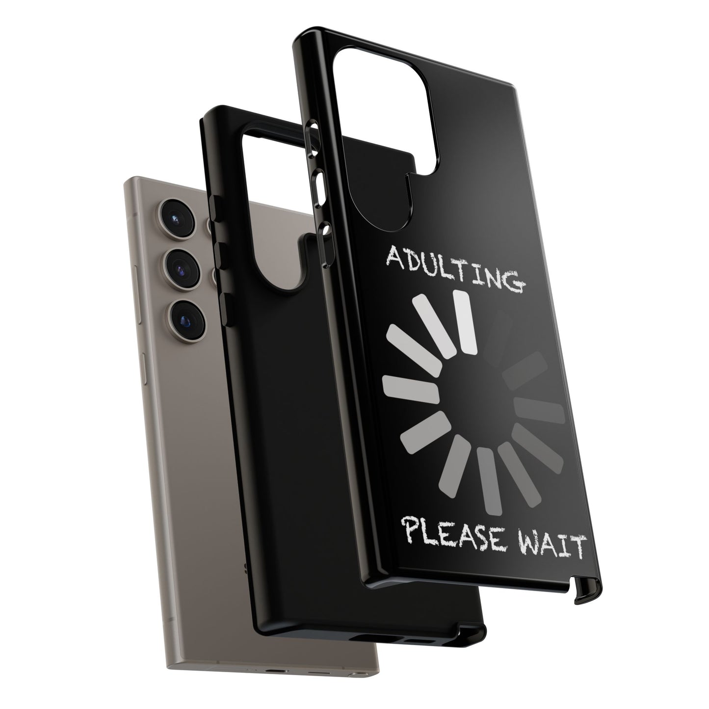 Phone Case - Adulting Please Wait Funny Tough Cases for Adults