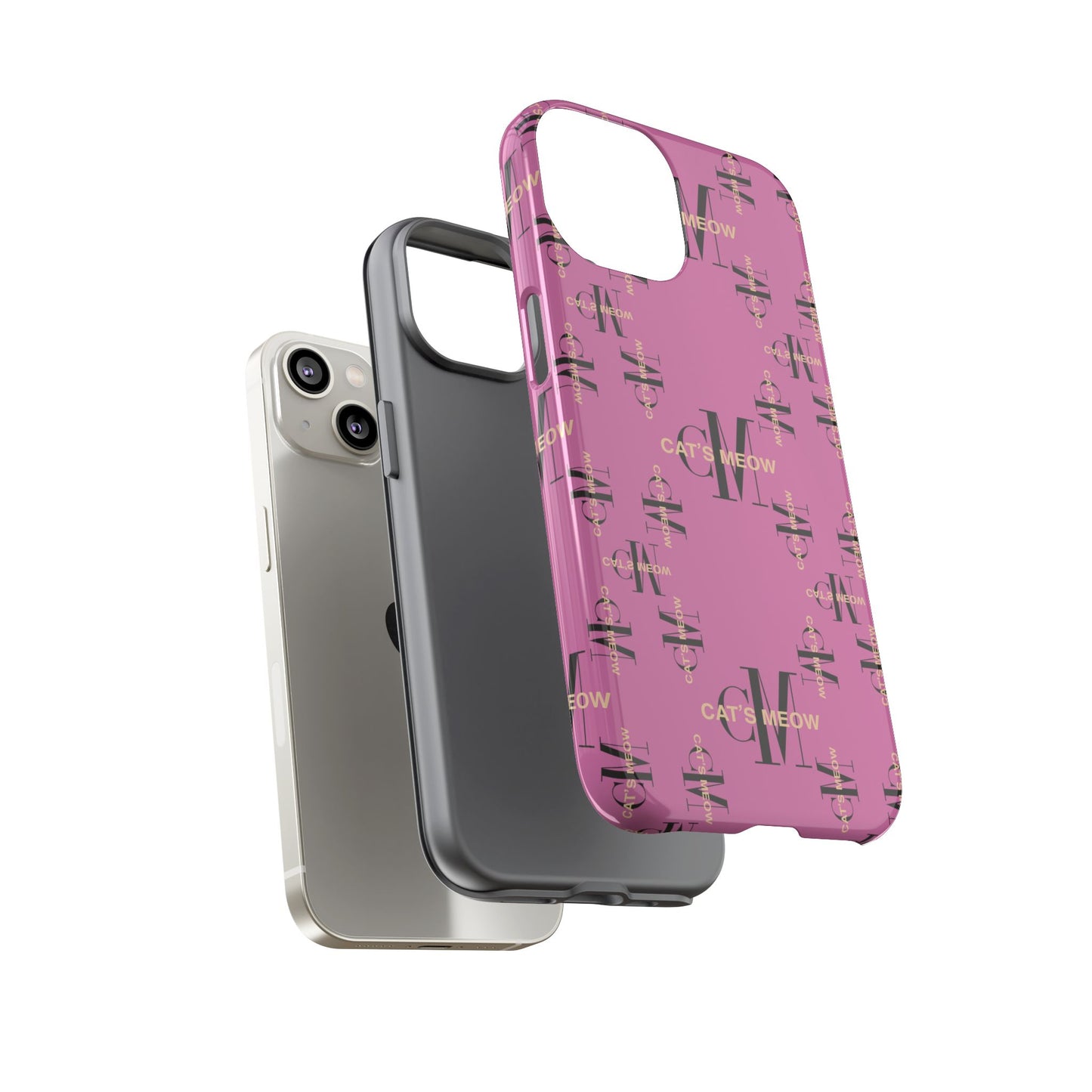 Phone Cases - Cat's Meow Logo Pattern Tough Cases