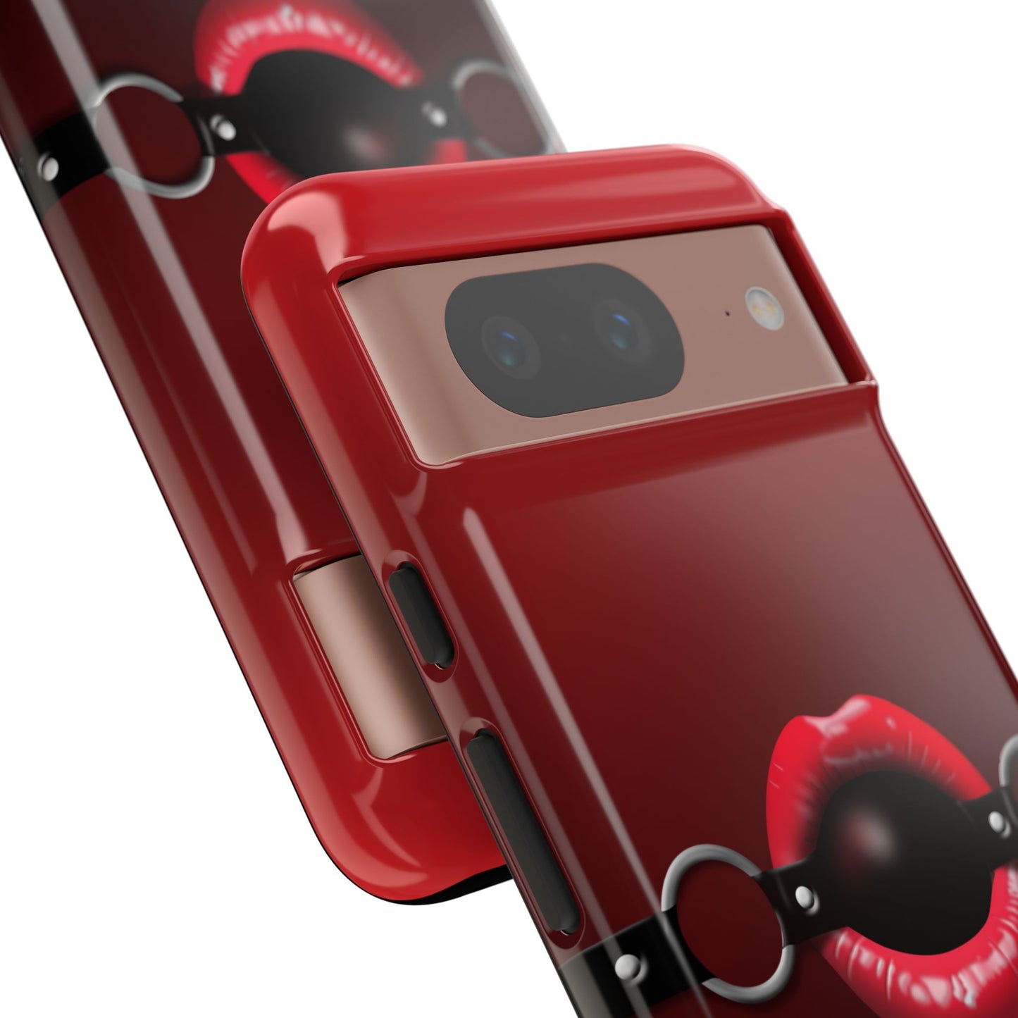 Phone Tough Case - Red Lips Gag Ball Design