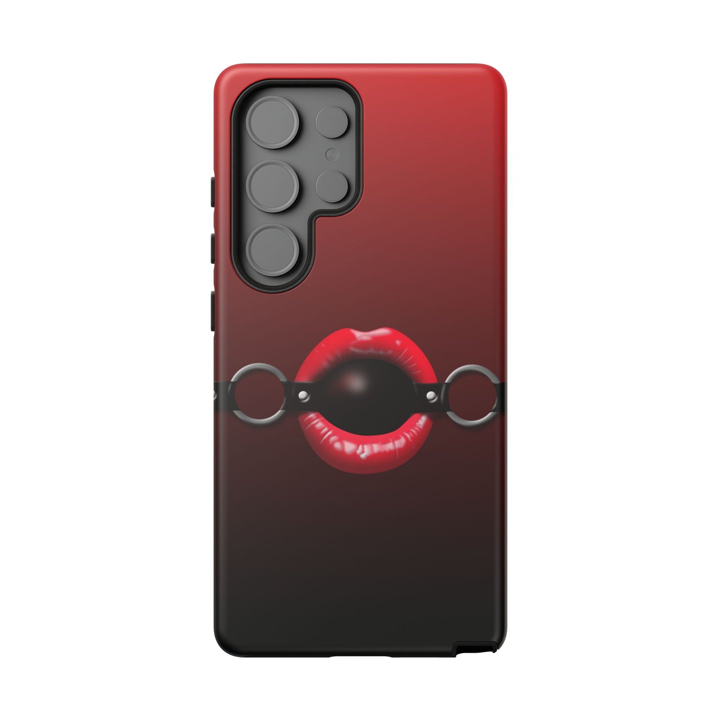 Phone Tough Case - Red Lips Gag Ball Design