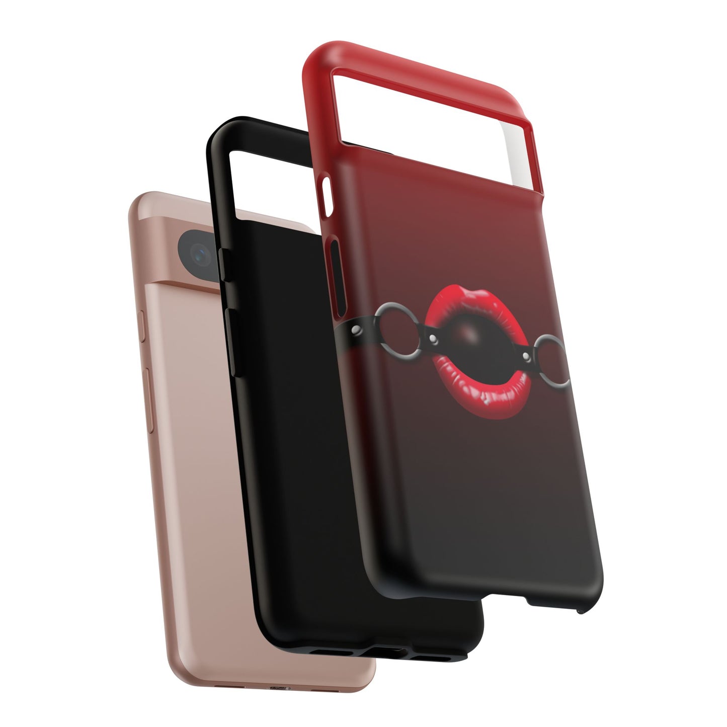 Phone Tough Case - Red Lips Gag Ball Design