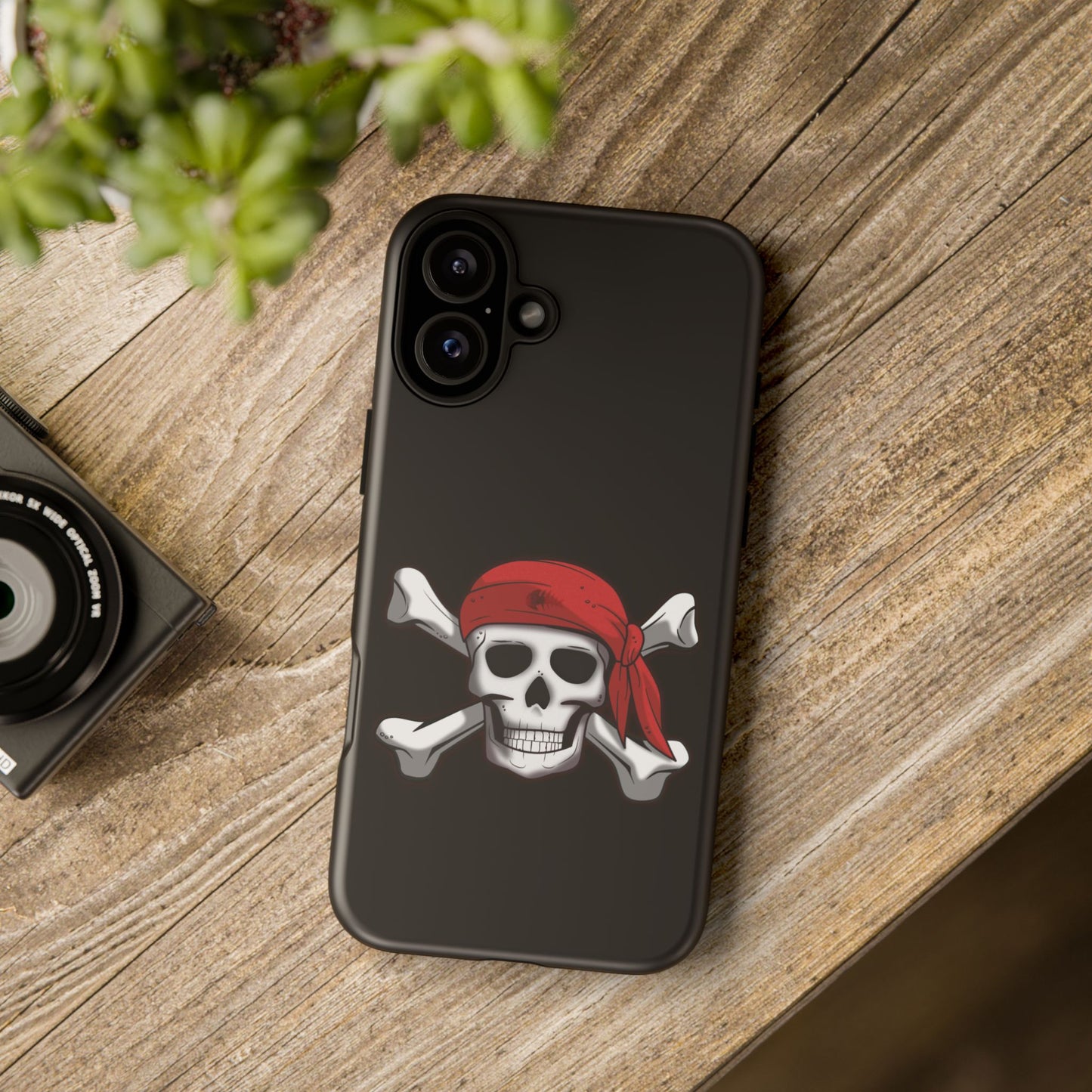 Pirate Skull and Crossbones with Jolly Roger Bandana - Tough Cases