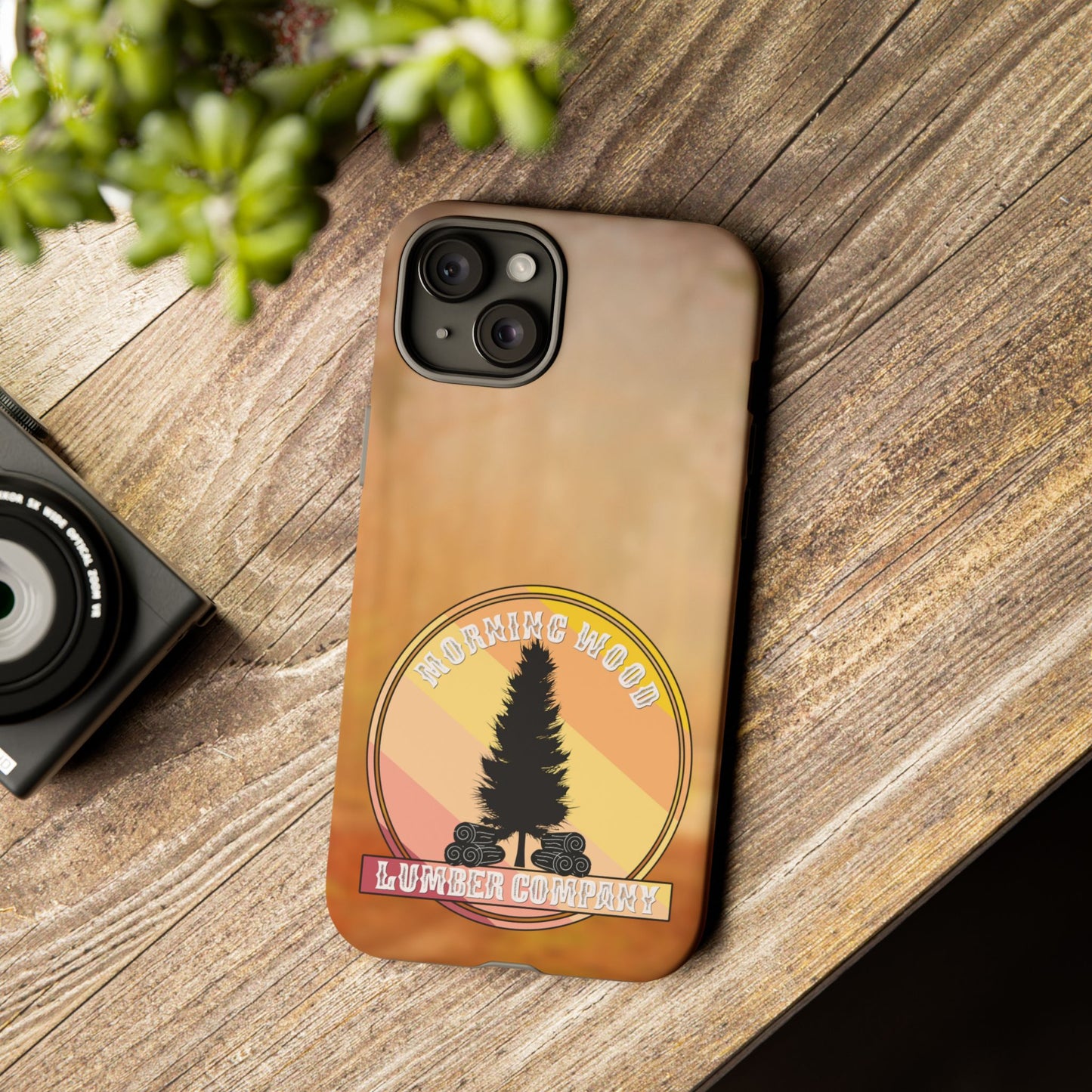 Vintage Morning Wood Phone Case - Tough Cases