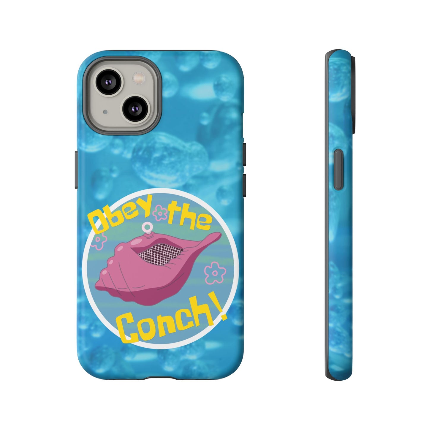 Phone Cases - Obey the Conch, Spongebob Design