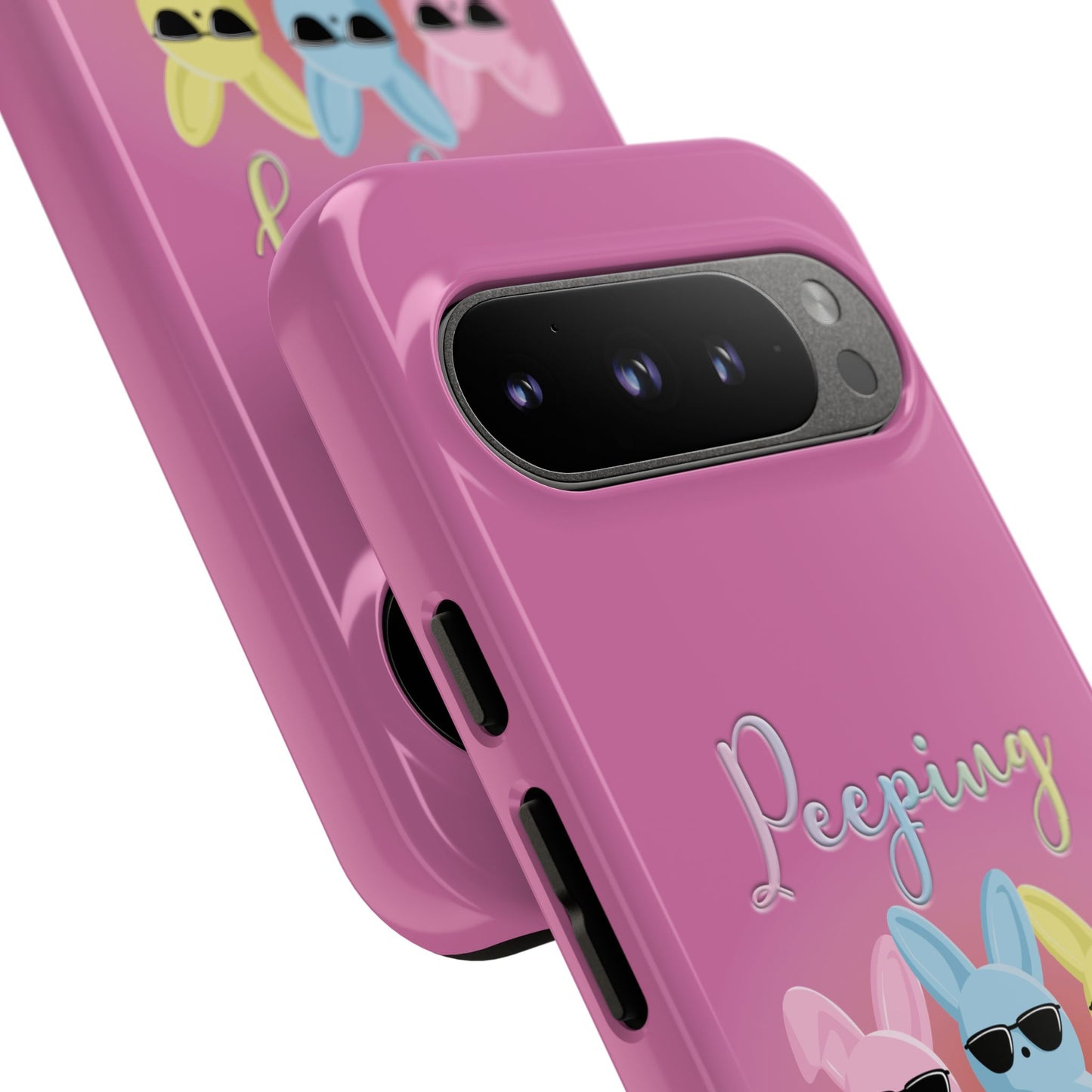 Phone Case - Peeping It Real Bunny Design for Easter & Spring