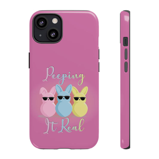 Phone Case - Peeping It Real Bunny Design for Easter & Spring