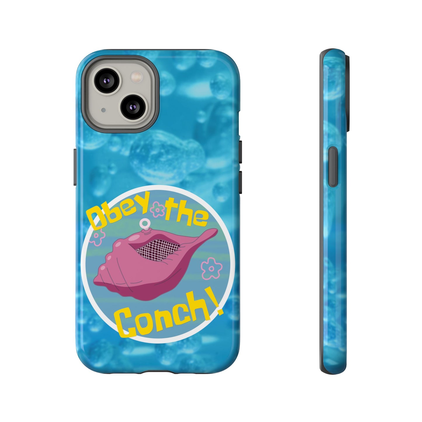 Phone Cases - Obey the Conch, Spongebob Design