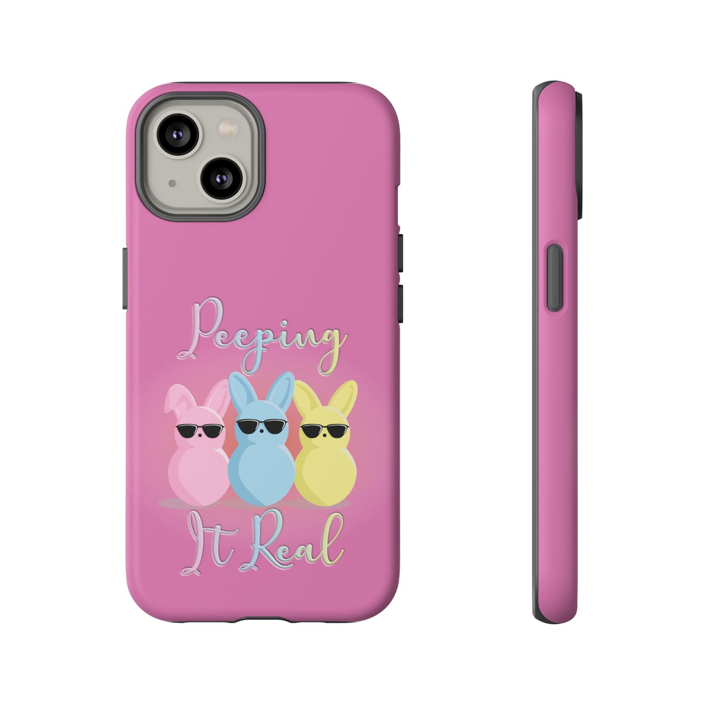 Phone Case - Peeping It Real Bunny Design for Easter & Spring