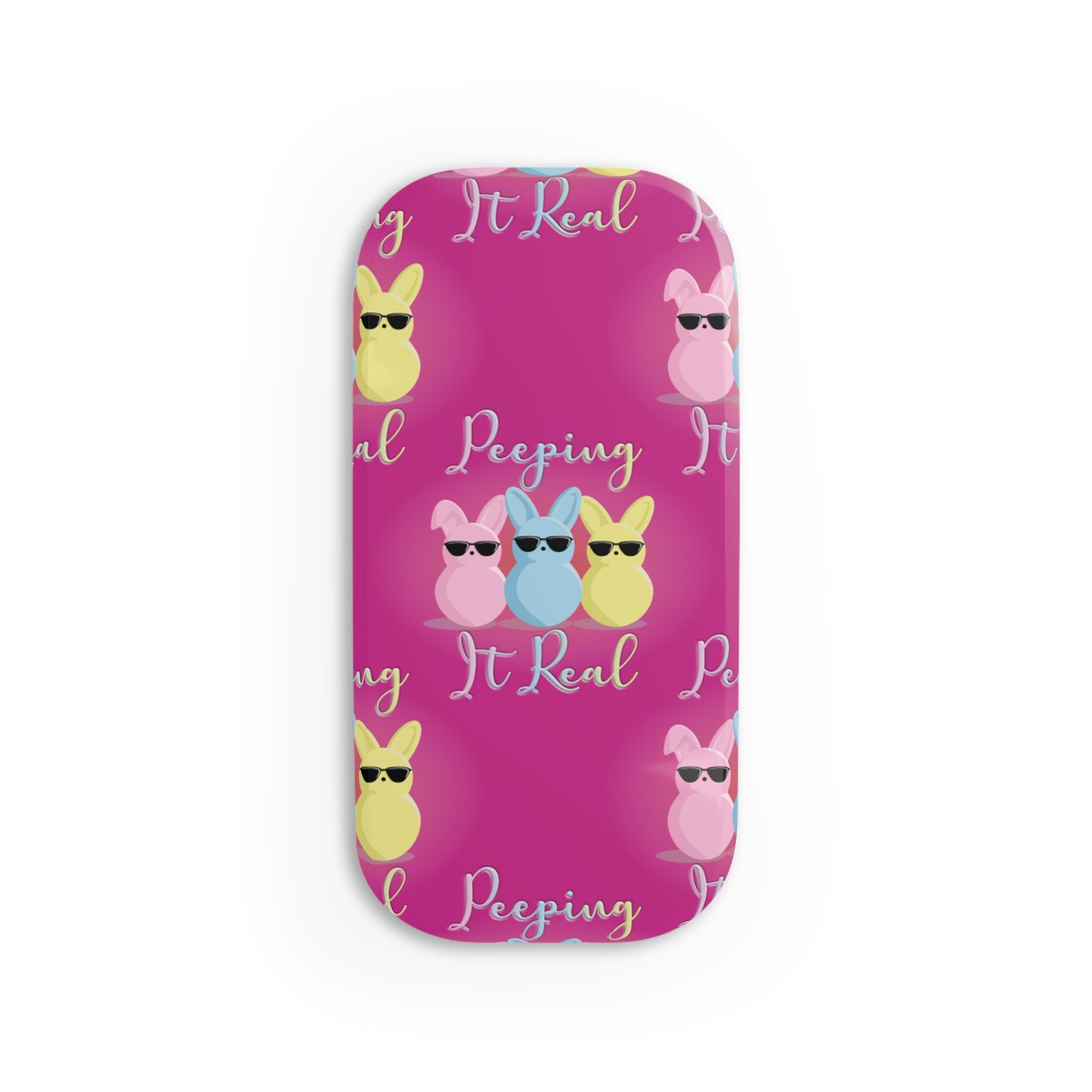 Phone Click-On Grip - Peeping Bunny Cute and Fun Mobile Accessory for Spring Celebrations