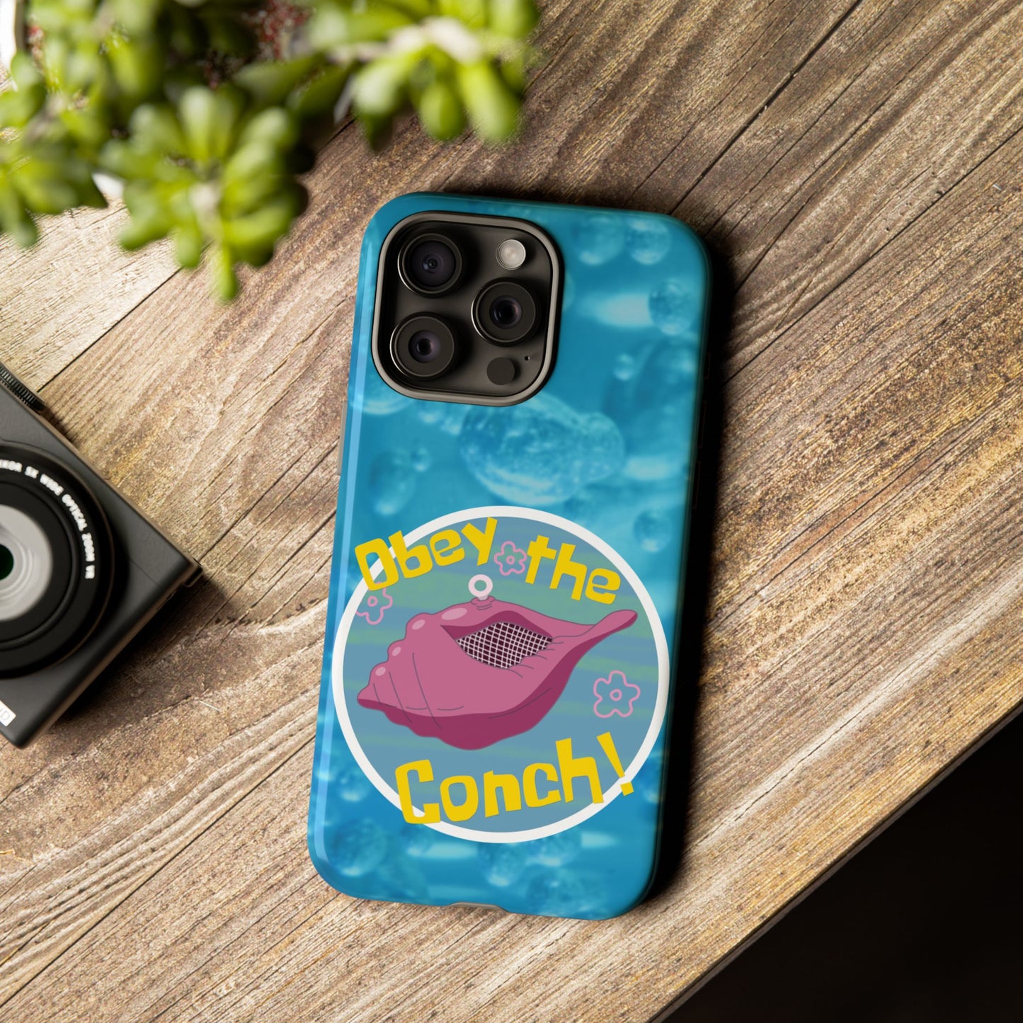 Phone Cases - Obey the Conch, Spongebob Design