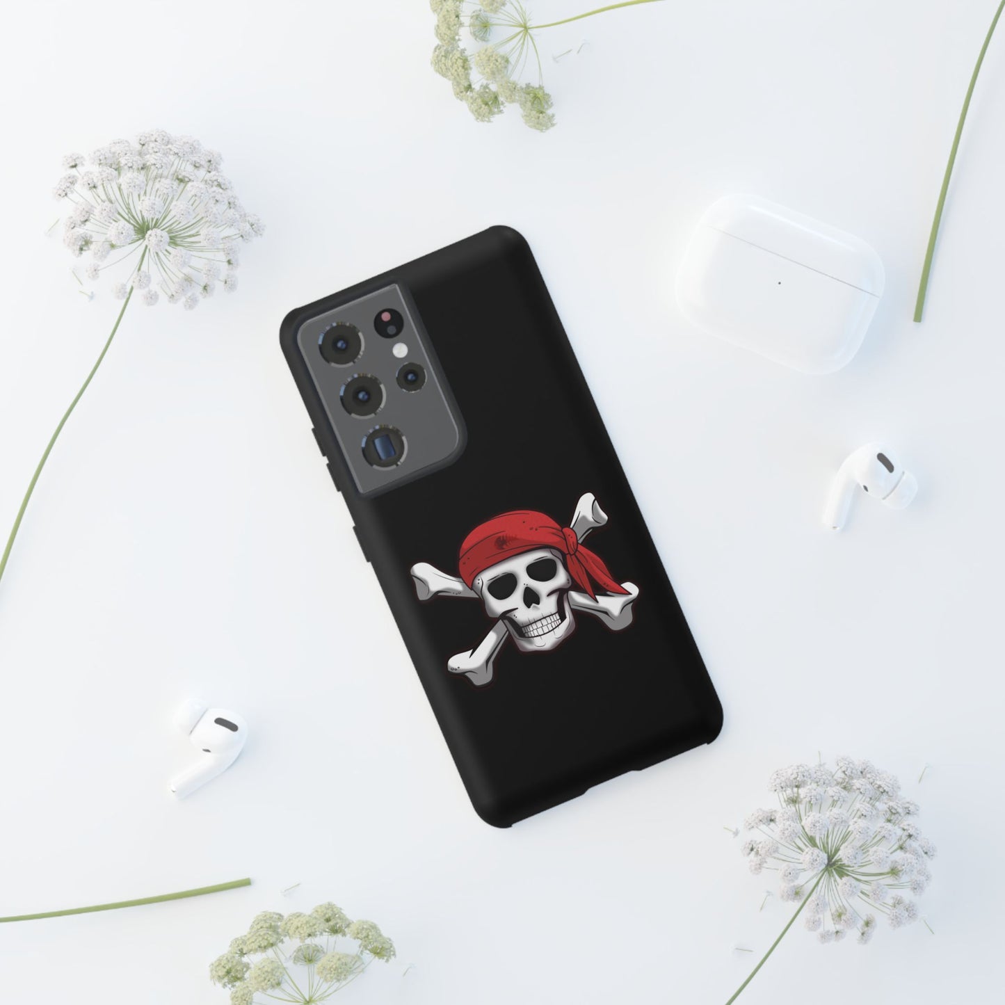 Pirate Skull and Crossbones with Jolly Roger Bandana - Tough Cases