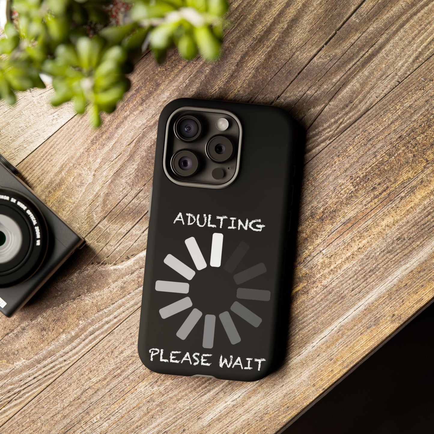 Phone Case - Adulting Please Wait Funny Tough Cases for Adults