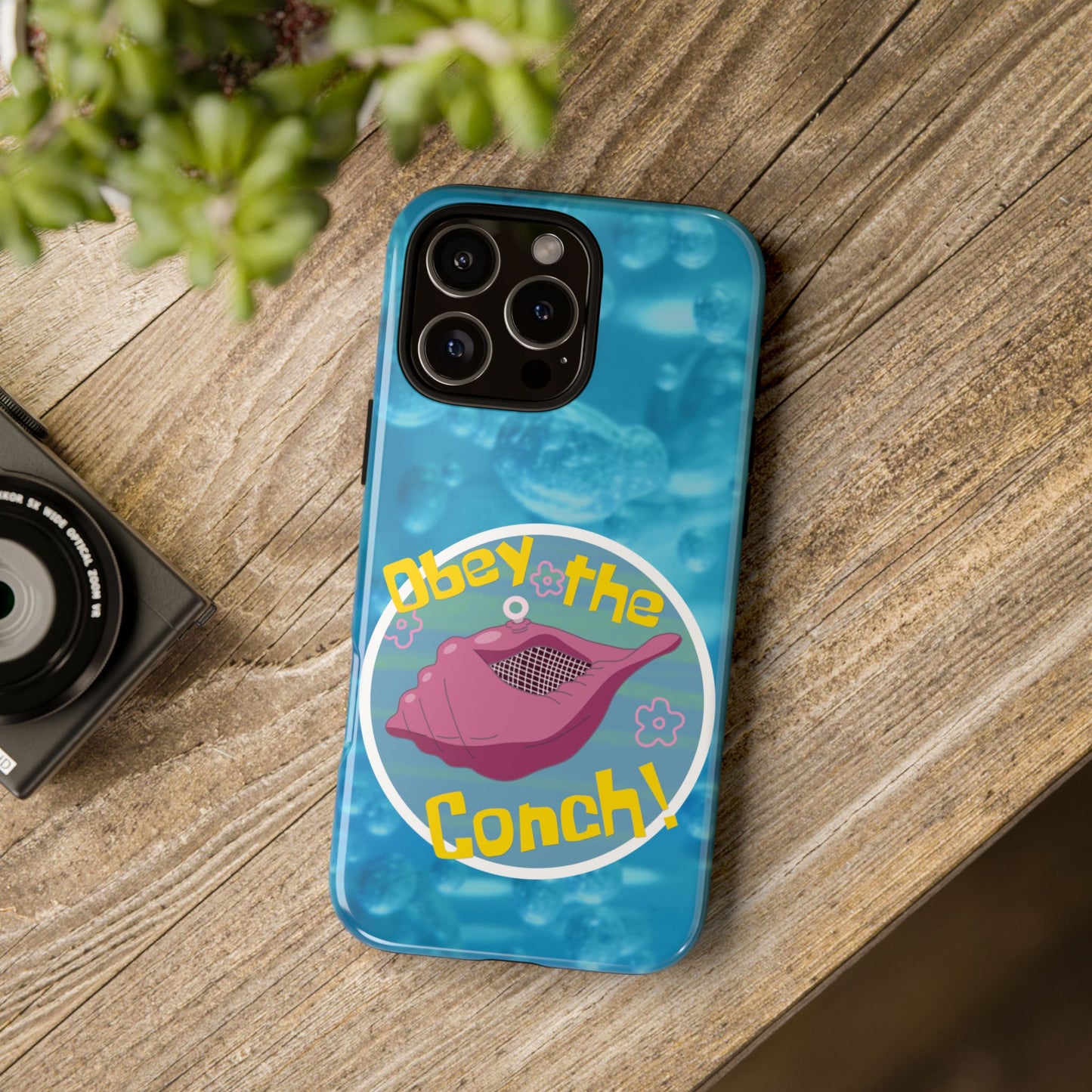 Phone Cases - Obey the Conch, Spongebob Design