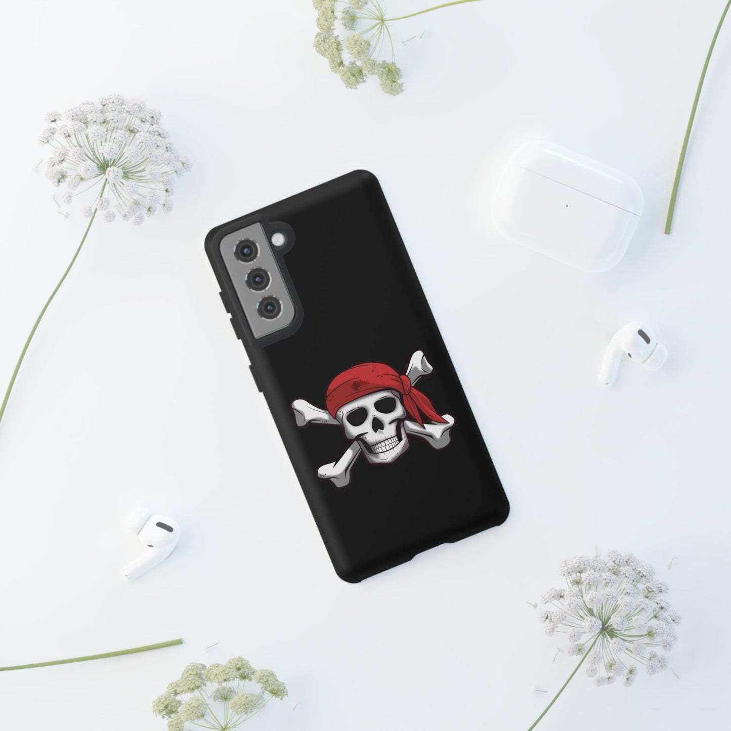 Pirate Skull and Crossbones with Jolly Roger Bandana - Tough Cases