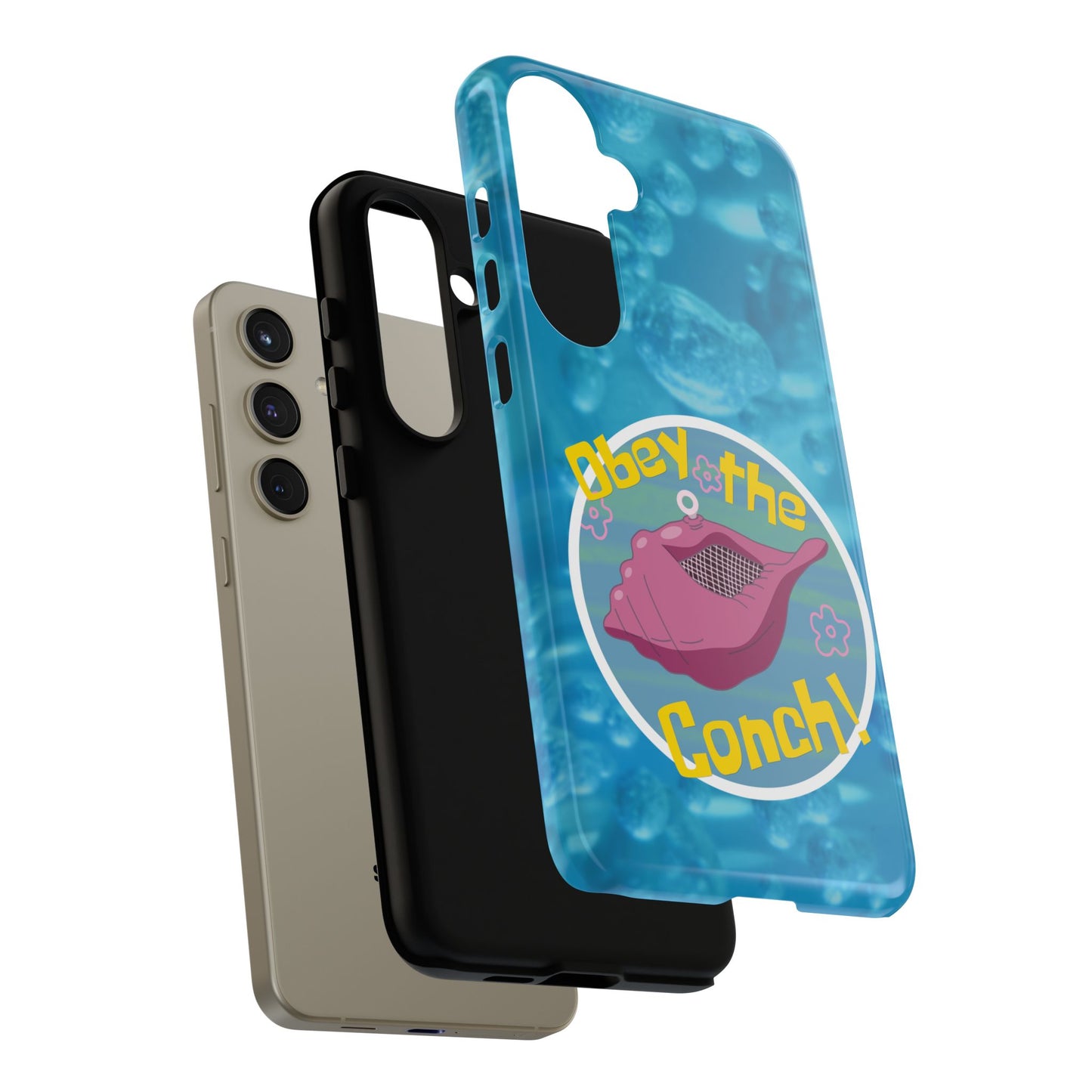 Phone Cases - Obey the Conch, Spongebob Design