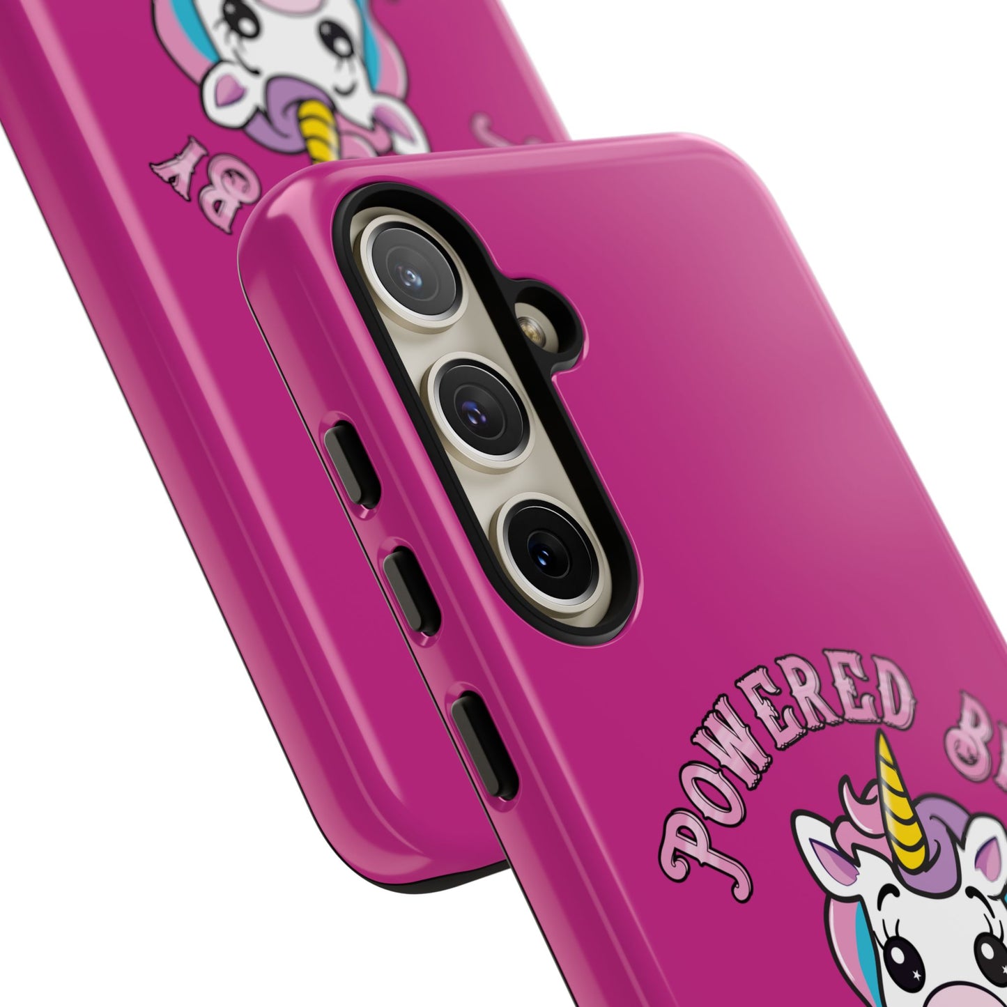 Phone Case - Powered by Unicorns and Chocolate