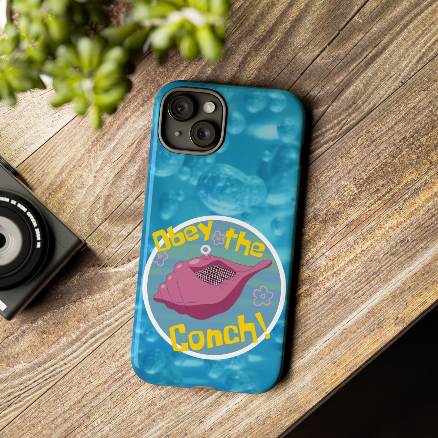 Phone Cases - Obey the Conch, Spongebob Design