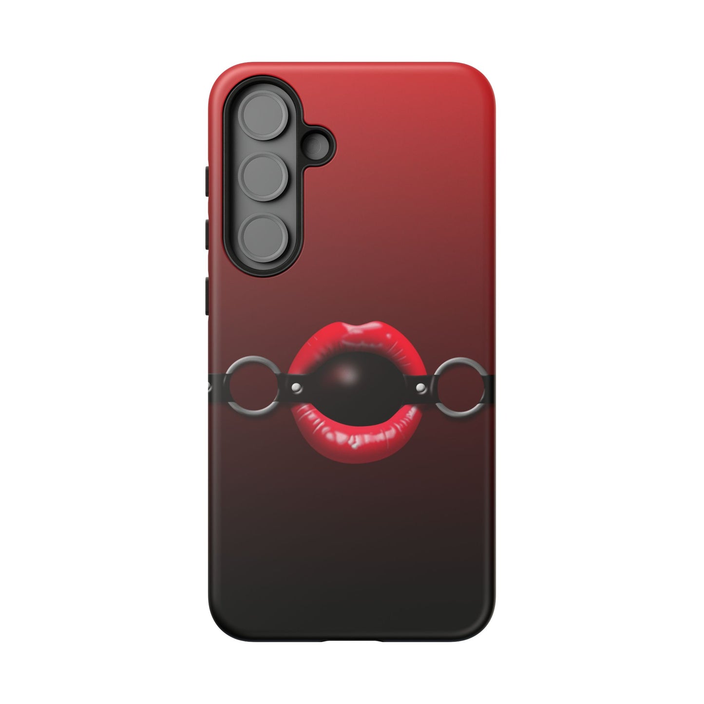 Phone Tough Case - Red Lips Gag Ball Design