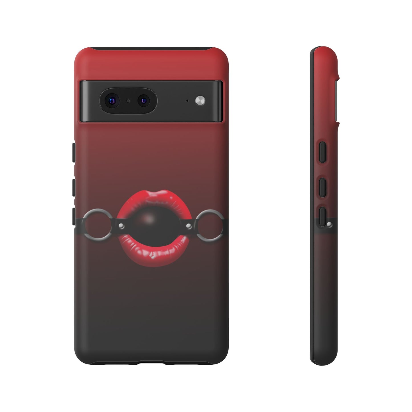 Phone Tough Case - Red Lips Gag Ball Design