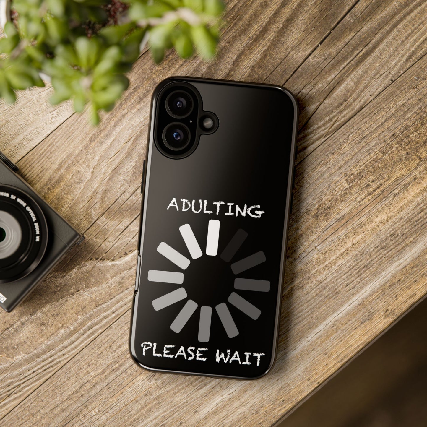 Phone Case - Adulting Please Wait Funny Tough Cases for Adults