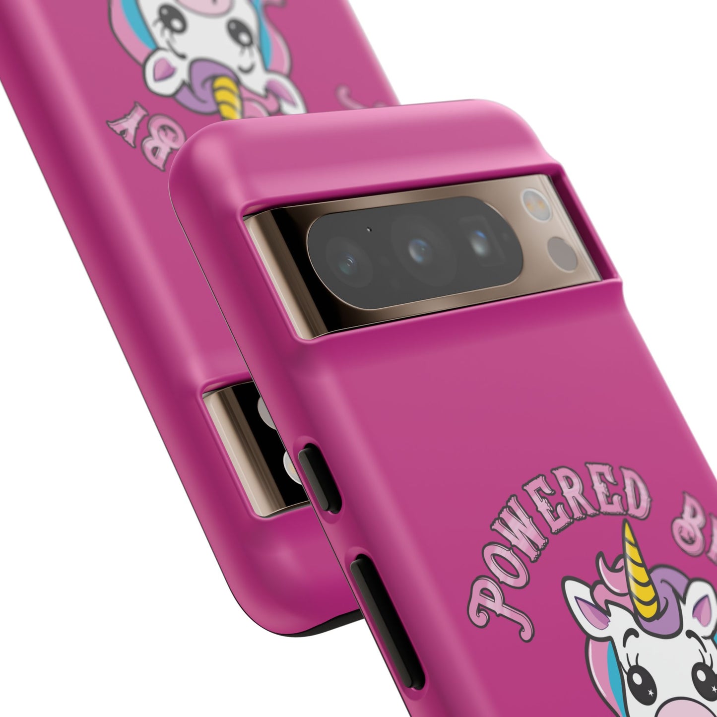 Phone Case - Powered by Unicorns and Chocolate