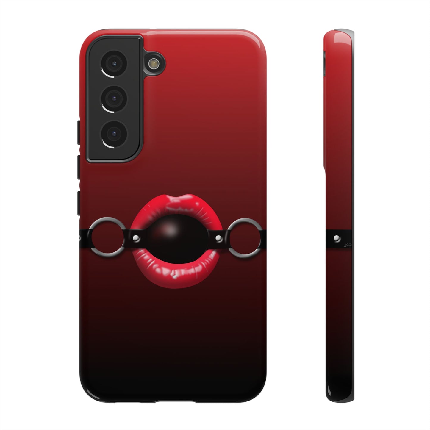 Phone Tough Case - Red Lips Gag Ball Design