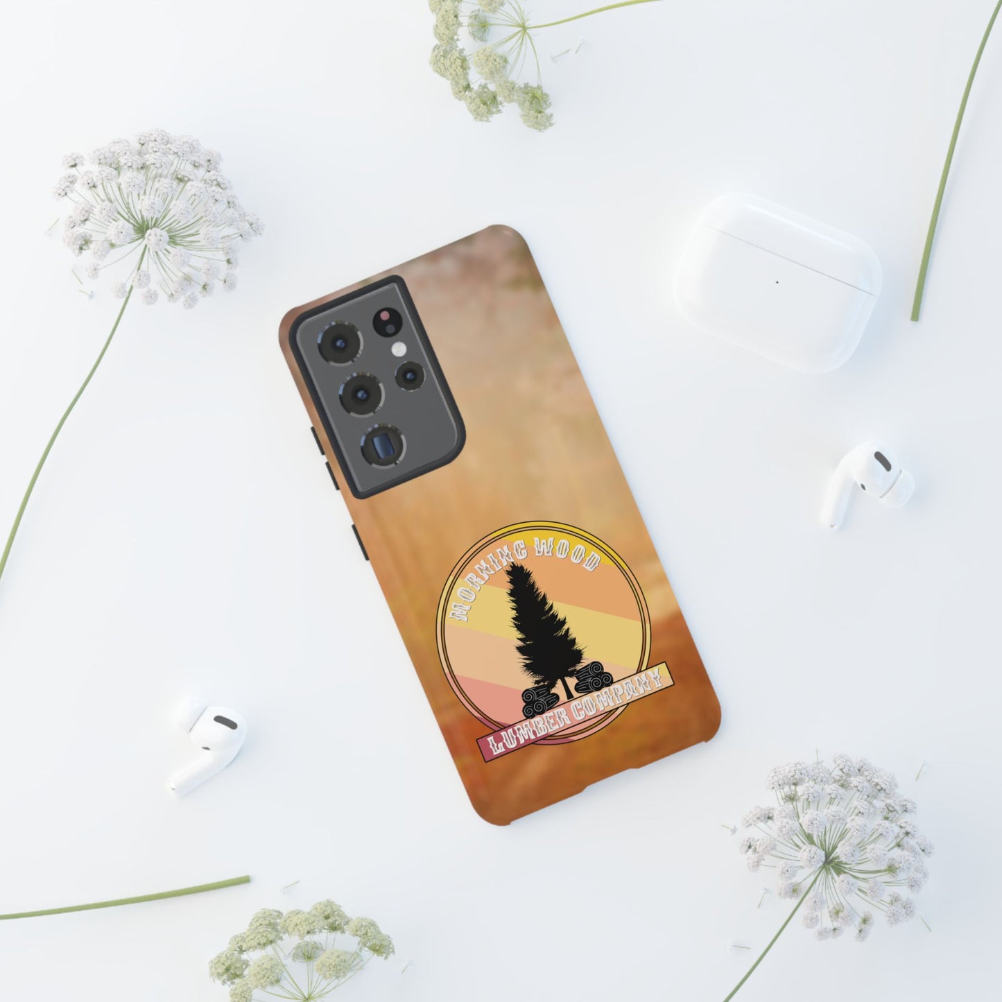 Vintage Morning Wood Phone Case - Tough Cases